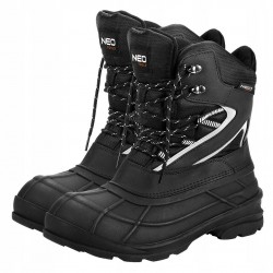 NEO BUTY ROBOCZE ŚNIEGOWCE MĘSKIE WSUWANE CIEPŁE WYSOKIE Z ODBLASKIEM R. 44