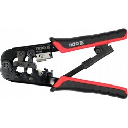 YATO SZCZYPCE DO ZACISKANIA WTYCZEK RJ45 RJ11 ZACISKARKA KOŃCÓWEK YT-22442
