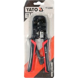 YATO SZCZYPCE DO ZACISKANIA WTYCZEK RJ45 RJ11 ZACISKARKA KOŃCÓWEK YT-22442