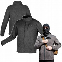 NEO BLUZA ROZPINANA OUTDOOR PIQUE SZARA WARM CE 81-515 ROZMIAR M/50