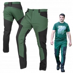 NEO SPODNIE ROBOCZE BHP OUTDOOR 4 WAY STRETCH ZIELONE-SZARE 81-293 r. L