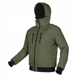 NEO KURTKA OCIEPLANA KAPTUR OUTDOOR ZIELONA ODBLASKOWA CE 81-579 r. XL/54