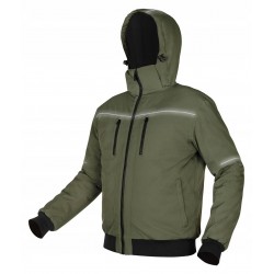 NEO KURTKA OCIEPLANA KAPTUR OUTDOOR ZIELONA ODBLASKOWA CE 81-579 r. XL/54