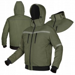 NEO KURTKA OCIEPLANA KAPTUR OUTDOOR ZIELONA ODBLASKOWA CE 81-579 r. XL/54