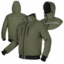 NEO KURTKA OCIEPLANA KAPTUR OUTDOOR ZIELONA ODBLASKOWA CE 81-579 r. XL/54
