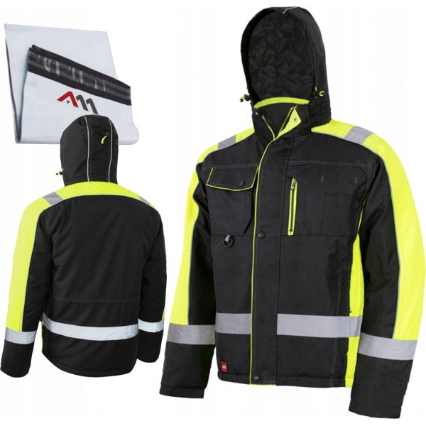 KURTKA ROBOCZA OSTRZEGAWCZA ZIMOWA OCIEPLANA ODBLASKOWA Classwork r. 3XL KURTKA ROBOCZA OSTRZEGAWCZA ZIMOWA OCIEPLANA ODBLASKOWA Classwork r. 3XL