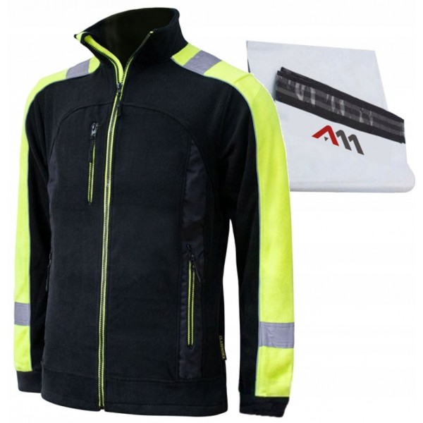POLAR ROBOCZY CIEPŁY BLUZA POLAROWA OCIEPLANA ODBLASKOWA OSTRZEGAWCZA r.XXL POLAR ROBOCZY CIEPŁY BLUZA POLAROWA OCIEPLANA ODBLASKOWA OSTRZEGAWCZA r.XXL