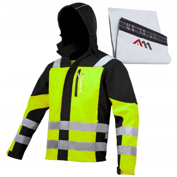 KURTKA ROBOCZA Softshell MĘSKA WODOODPORNA ODBLASKOWA OSTRZEGAWCZA BHP r. L KURTKA ROBOCZA Softshell MĘSKA WODOODPORNA ODBLASKOWA OSTRZEGAWCZA BHP r. L
