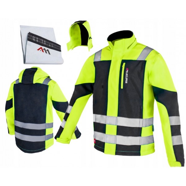 KURTKA ROBOCZA Softshell MĘSKA ODBLASKOWA WODOODPORNA OSTRZEGAWCZA BHP R. L KURTKA ROBOCZA Softshell MĘSKA ODBLASKOWA WODOODPORNA OSTRZEGAWCZA BHP R. L