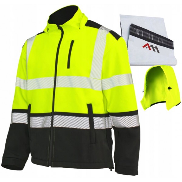 WODOODPORNA KURTKA ROBOCZA SOFTSHELL ROBOCZY Ciepła POLAR OSTRZEGAWCZA XL WODOODPORNA KURTKA ROBOCZA SOFTSHELL ROBOCZY Ciepła POLAR OSTRZEGAWCZA XL