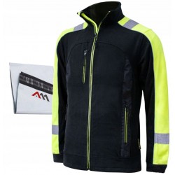 POLAR ROBOCZY CIEPŁY BLUZA POLAROWA OCIEPLANA ODBLASKOWA OSTRZEGAWCZA r.3XL