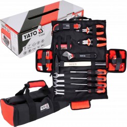 YATO ZESTAW NARZĘDZIOWY 44 SZTUKI ELEMENTY TORBA ETUI YT-39280 KLUCZE