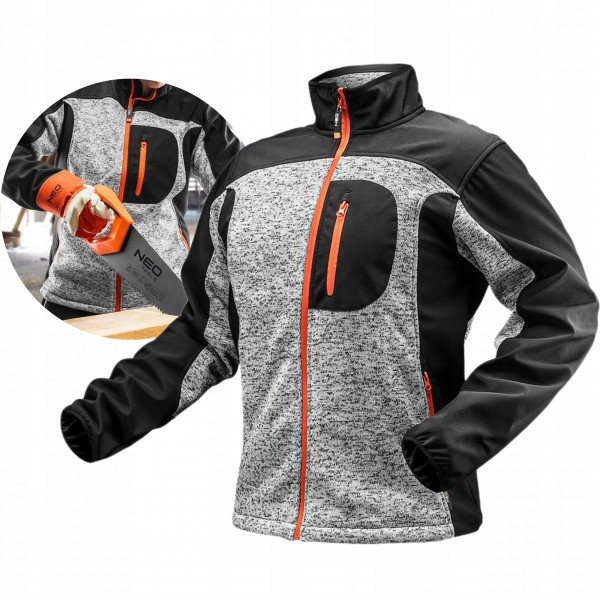 NEO BLUZA ROBOCZA DZIANA WZMACNIANA TKANINĄ SOFTSHELL POLAR 81-555 XL/54 NEO BLUZA ROBOCZA DZIANA WZMACNIANA TKANINĄ SOFTSHELL POLAR 81-555 XL/54