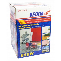 AGREGAT MALARSKI HYDRODYNAMICZNY DEDRA + PRZEDŁUŻKA 50CM 2 DYSZE KOMBINEZON