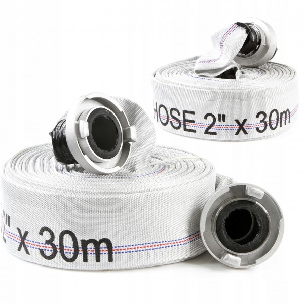 WĄŻ STRAŻACKI DO SZAMBA BRUDNEJ WODY 52 MM 2 CALE 30M + SZYBKOZŁĄCZA M85316