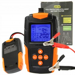 CYFROWY TESTER DO AKUMULATORÓW BATERII 12V 24V UNIWERSALNY 3Ah - 200Ah