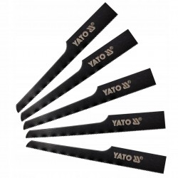 YATO ZESTAW 5 NOŻYKÓW DO WYRZYNARKI BRZESZCZOTY PROSTE HSS TPI24 YT-09958