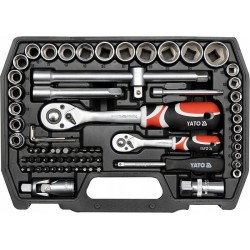 YATO KLUCZE NASADOWE ZESTAW KLUCZY NASADOWYCH NASADKI 72el YT-38782 TORX