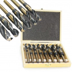 KOMPLET ZESTAW WIERTEŁ HSS 14-25.5MM 8 ELEMENTÓW WALIZKA M22302