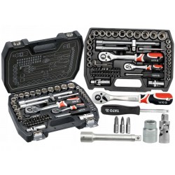 YATO KLUCZE NASADOWE ZESTAW KLUCZY 1/2" 1/4" NASADKI 72el YT-38782 TORX