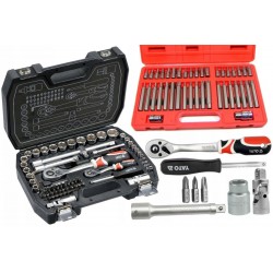 YATO ZESTAW 72EL KLUCZE NASADOWE NASADKI 1/2'' 1/4'' YT-38782 + 40 TORX