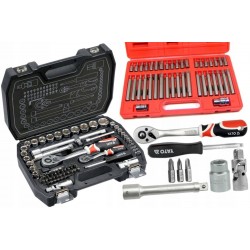 YATO ZESTAW 72EL KLUCZE NASADOWE NASADKI 1/2'' 1/4'' YT-38782 + 40 TORX