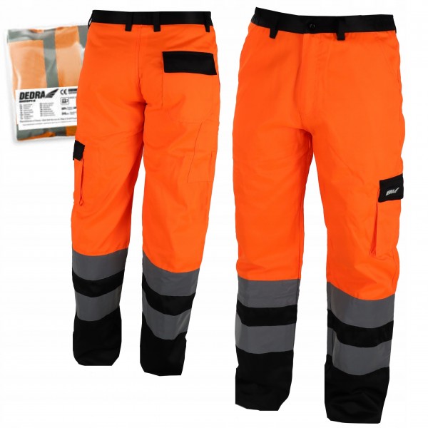 DEDRA SPODNIE ROBOCZE BHP ODBLASKOWE POMARAŃCZOWE DO PASA BH81SP2 R. XXL/58 DEDRA SPODNIE ROBOCZE BHP ODBLASKOWE POMARAŃCZOWE DO PASA BH81SP2 R. XXL/58