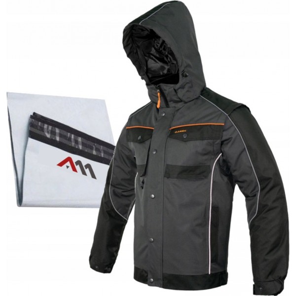KURTKA ROBOCZA ZIMOWA OCIEPLANA WODOODPORNA BHP CIEPŁA CLASSIC WINOX R. XL KURTKA ROBOCZA ZIMOWA OCIEPLANA WODOODPORNA BHP CIEPŁA CLASSIC WINOX R. XL