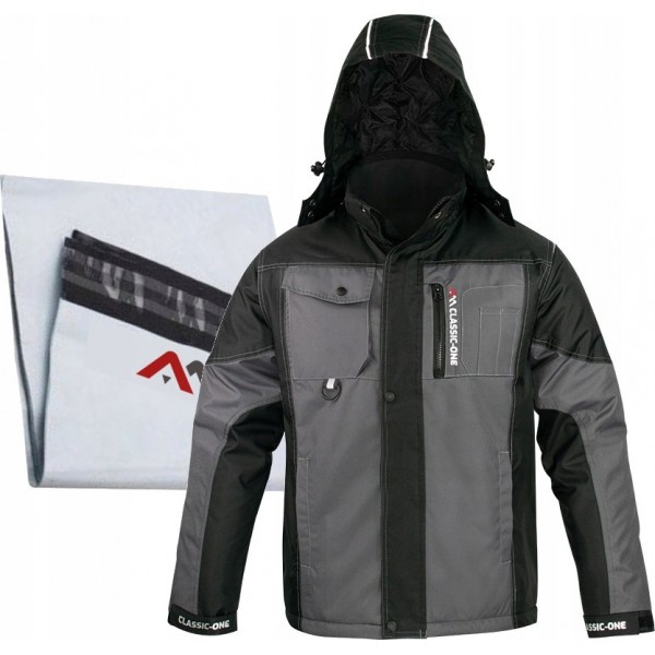 KURTKA ROBOCZA OCIEPLANA ZIMOWA WODOODPORNA OSTRZEGAWCZA CLASSIC-ONE R. XXL KURTKA ROBOCZA OCIEPLANA ZIMOWA WODOODPORNA OSTRZEGAWCZA CLASSIC-ONE R. XXL