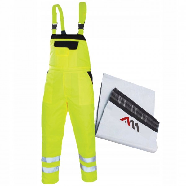 SPODNIE OGRODNICZKI ROBOCZE OSTRZEGAWCZE OCIEPLANE WODOODPORNE Flash r. XL SPODNIE OGRODNICZKI ROBOCZE OSTRZEGAWCZE OCIEPLANE WODOODPORNE Flash r. XL