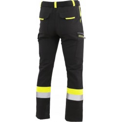 SPODNIE ELASTYCZNE ROBOCZE SOFTSHELL MĘSKIE BHP ODBLASKOWE SPANDEX r. 3XL