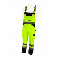 DEDRA SPODNIE OCHRONNE OGRODNICZKI ODBLASKOWE ŻÓŁTE BH81SO1 R. XL/56