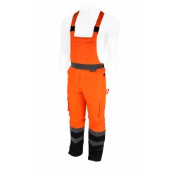 DEDRA SPODNIE ROBOCZE OGRODNICZKI ODBLASKOWE POMARAŃCZOWE BH80SO2 R. XL/56