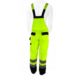 DEDRA SPODNIE OCHRONNE OGRODNICZKI ODBLASKOWE ŻÓŁTE BH81SO1 R. XL/56