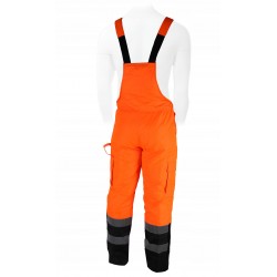 DEDRA SPODNIE ROBOCZE OGRODNICZKI ODBLASKOWE POMARAŃCZOWE BH80SO2 R. XL/56