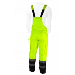DEDRA SPODNIE ROBOCZE BHP OGRODNICZKI ODBLASKOWE ŻÓŁTE CE BH80SO1 R. XXL/58