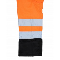 DEDRA SPODNIE ROBOCZE BHP ODBLASKOWE POMARAŃCZOWE DO PASA BH81SP2 R. LD/54
