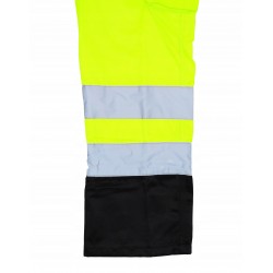 DEDRA SPODNIE ROBOCZE BHP OCHRONNE ODBLASKOWE ŻÓŁTE CE BH81SP1-LD R. LD/54