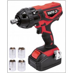 YATO KLUCZ UDAROWY AKUMULATOROWY 18V 1/2 2,0AH +NASADKI YATO YT-82804 18 V