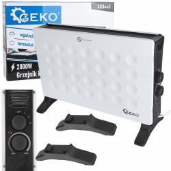GRZEJNIK ELEKTRYCZNY KONWEKTOROWY MODERN 2kW 3 POZIOMY MOCY TERMOSTAT 0443