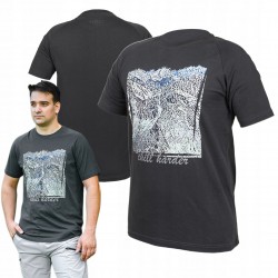 NEO T-SHIRT KOSZULKA ROBOCZA OUTDOOR GÓRY WORK HARD - CHILL HARDER L/52