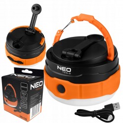 NEO LAMPA BIWAKOWA 3w1 2000 mAh 500lm SMD + XPE LED 5 TRYBÓW +USB-C 99-118