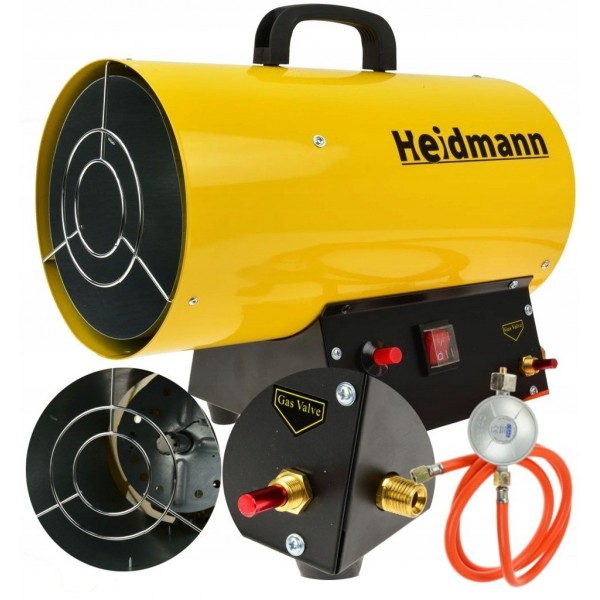 NAGRZEWNICA GAZOWA 15KW 0,65KG/H DMUCHAWA HEIDMANN + WĄŻ Z REDUKTOREM 00751 NAGRZEWNICA GAZOWA 15KW 0,65KG/H DMUCHAWA HEIDMANN + WĄŻ Z REDUKTOREM 00751