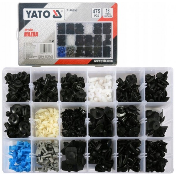 YATO KOMPLET ZESTAW SPINEK SAMOCHODOWYCH MAZDA 475 SZT YT-06658 YATO KOMPLET ZESTAW SPINEK SAMOCHODOWYCH MAZDA 475 SZT YT-06658