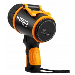NEO LATARKA LED LAMPA SZPERACZ 1000LM 5W 350m +KABEL POWER BANK 4400mAH
