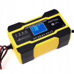PROSTOWNIK AUTOMATYCZNY AKUMULATOROWY LCD FUNKCJA NAPRAWY 12/24V 5A/10A