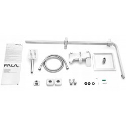 DESZCZOWNICA KOLUMNOWA PRYSZNICOWA INOX STEELY 4 FALA 75665