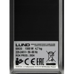GRZEJNIK ELEKTRYCZNY KONWEKTOROWY FARELKA NAWILŻACZ 1500W ENERGOOSZCZĘDNY