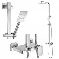DESZCZOWNICA KOLUMNOWA PRYSZNICOWA INOX STEELY 4 FALA 75665