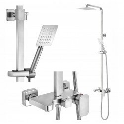 DESZCZOWNICA KOLUMNOWA PRYSZNICOWA INOX STEELY 4 FALA 75665